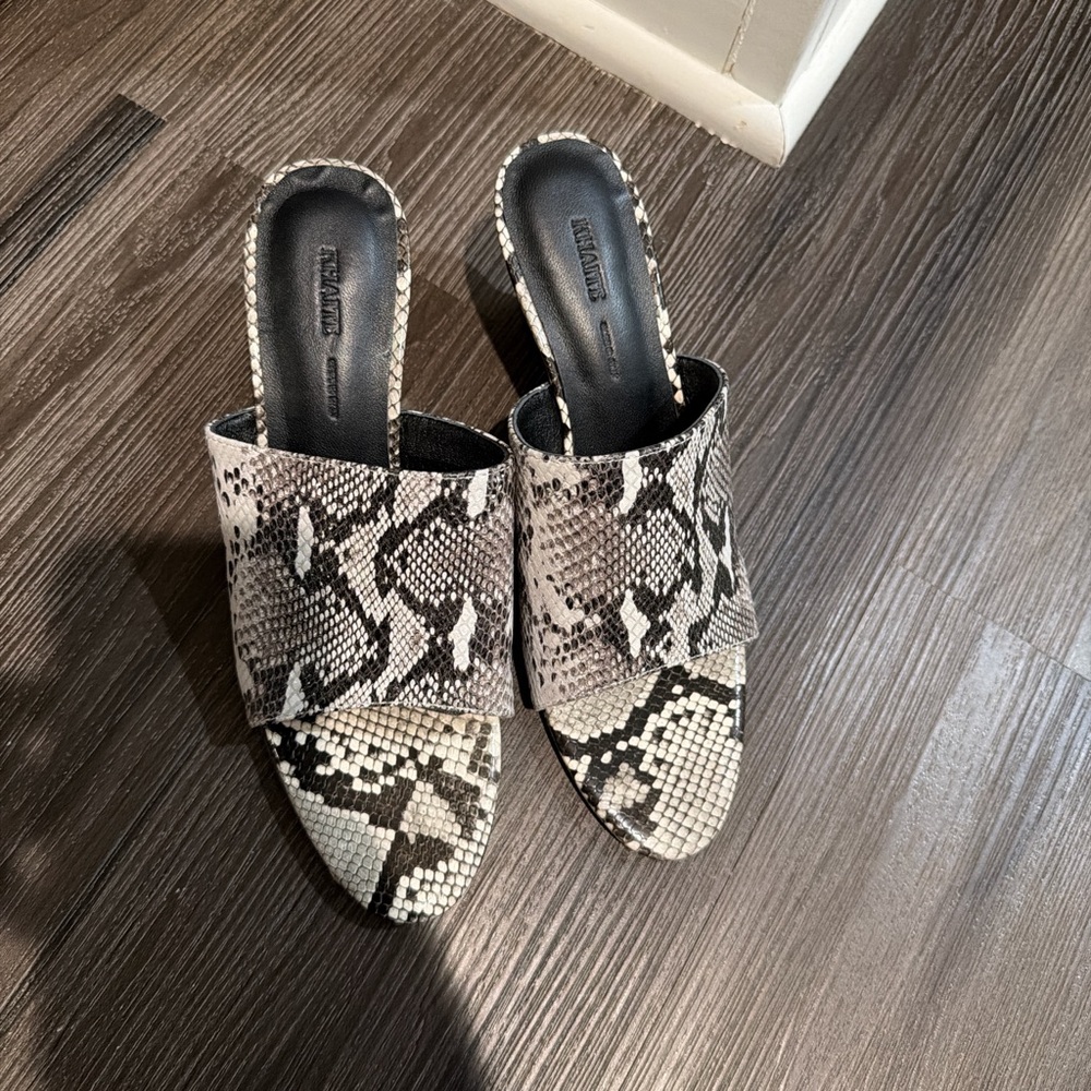 Khaite Snake Print Mules size 38